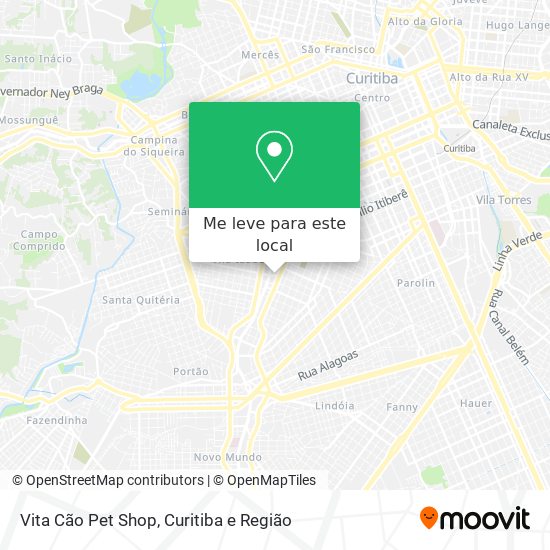 Vita Cão Pet Shop mapa
