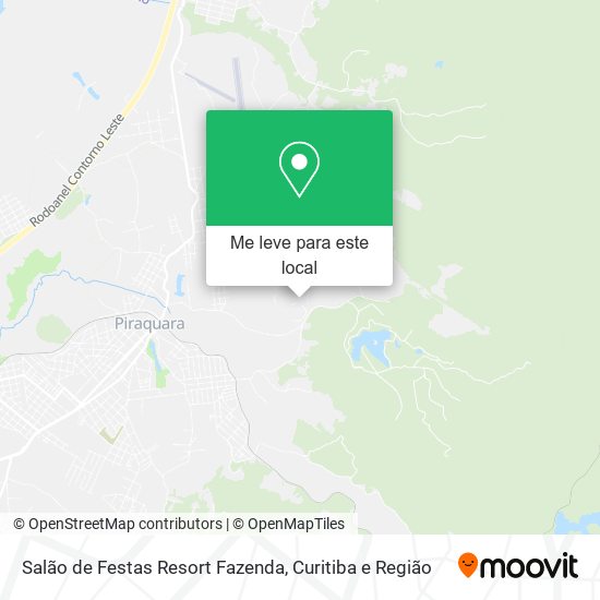 Salão de Festas Resort Fazenda mapa
