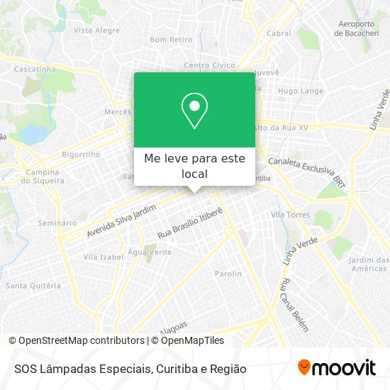 SOS Lâmpadas Especiais mapa