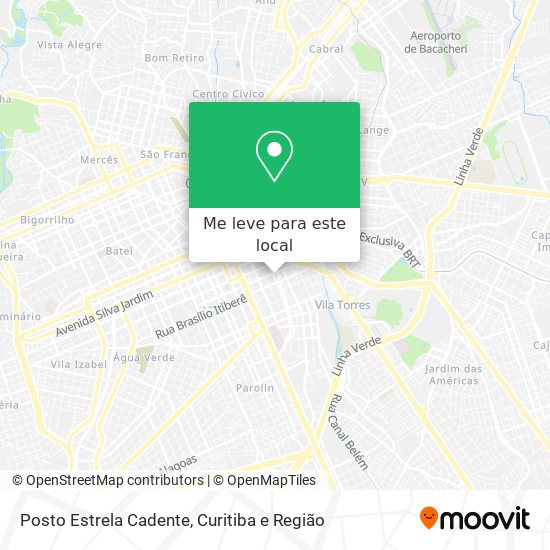 Posto Estrela Cadente mapa