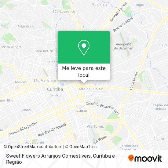 Sweet Flowers Arranjos Comestiveis mapa