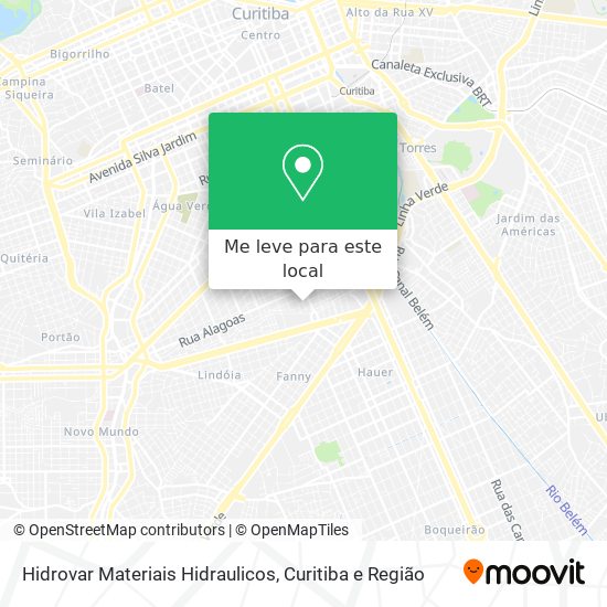 Hidrovar Materiais Hidraulicos mapa