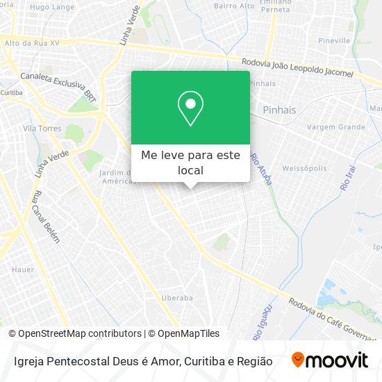 Igreja Pentecostal Deus é Amor mapa