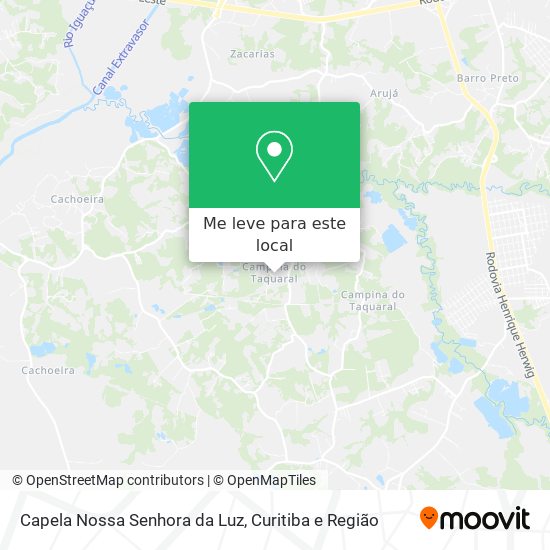 Capela Nossa Senhora da Luz mapa