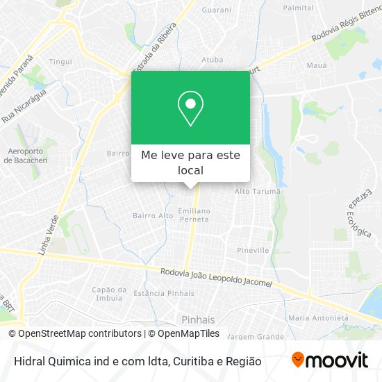 Hidral Quimica ind e com ldta mapa