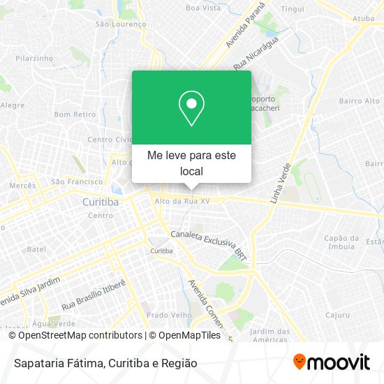 Sapataria Fátima mapa