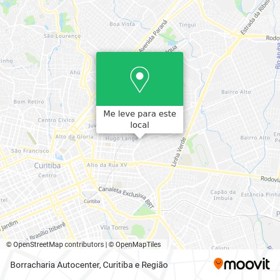 Borracharia Autocenter mapa
