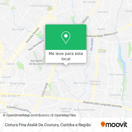 Cintura Fina Ateliê De Costura mapa