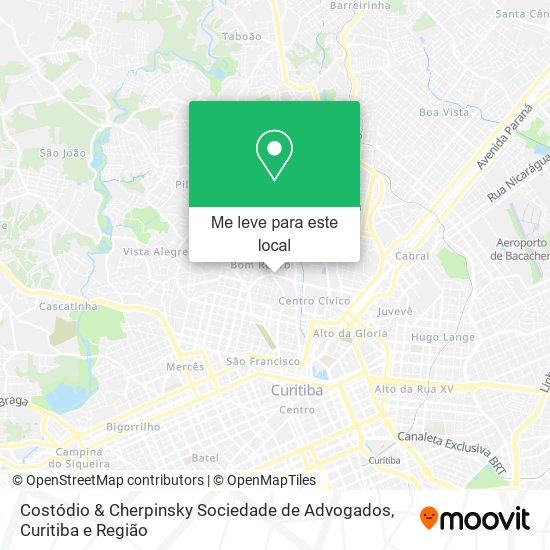 Costódio & Cherpinsky Sociedade de Advogados mapa