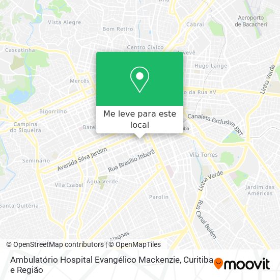 Como chegar até Ambulatório Hospital Evangélico Mackenzie em