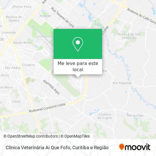 Clínica Veterinária Ai Que Fofo mapa