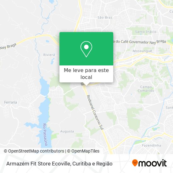 Armazém Fit Store Ecoville mapa