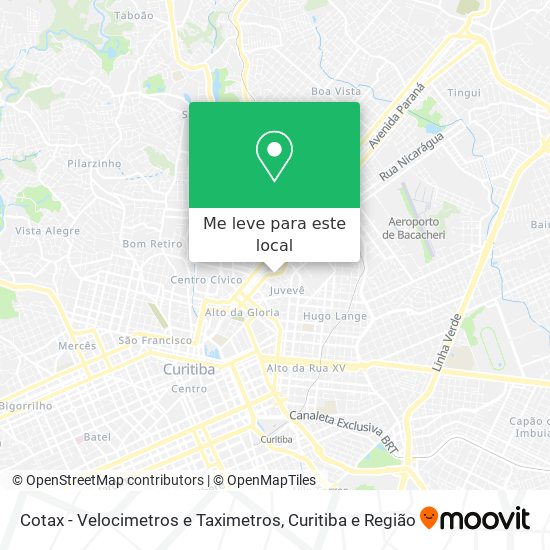 Cotax - Velocimetros e Taximetros mapa