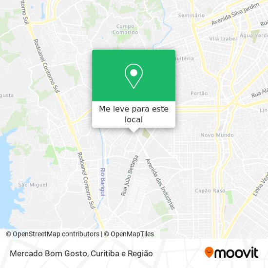 Mercado Bom Gosto mapa