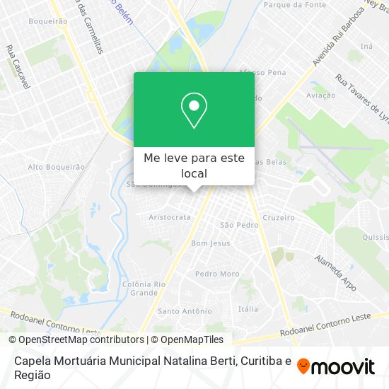 Capela Mortuária Municipal Natalina Berti mapa