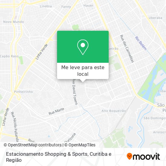 Estacionamento Shopping & Sports mapa