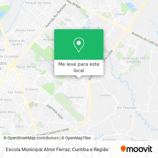 Escola Municipal Almir Ferraz mapa