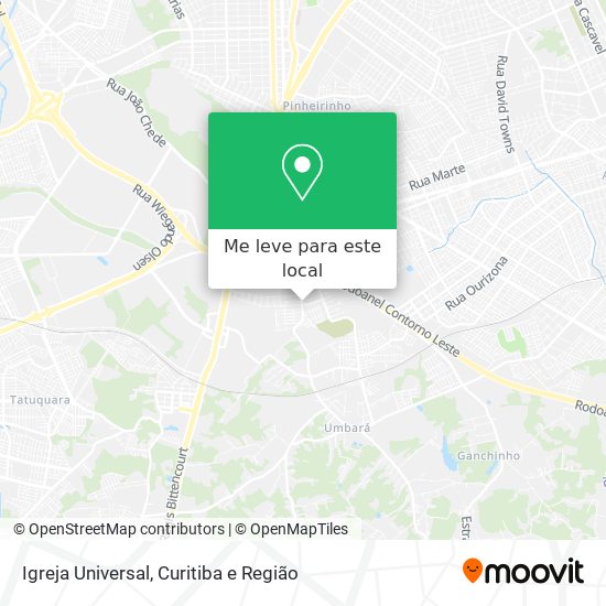 Igreja Universal mapa