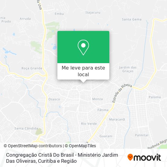 Congregação Cristã Do Brasil - Ministério Jardim Das Oliveiras mapa