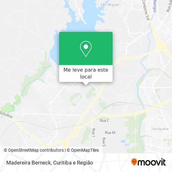 Madereira Berneck mapa