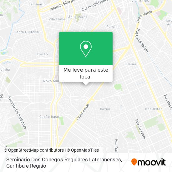 Seminário Dos Cônegos Regulares Lateranenses mapa
