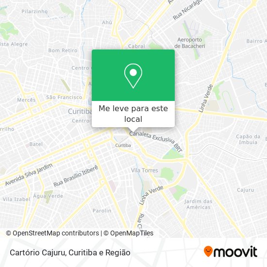 Cartório Cajuru mapa