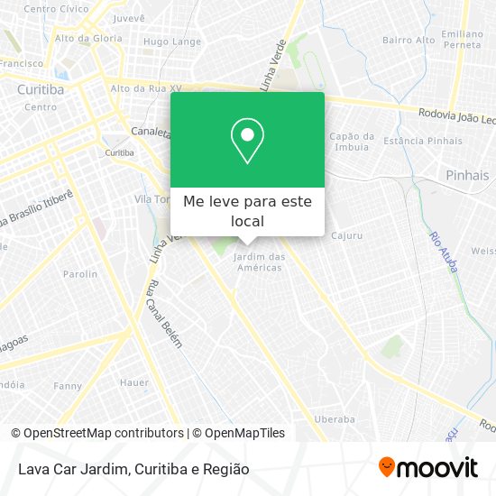 Lava Car Jardim mapa