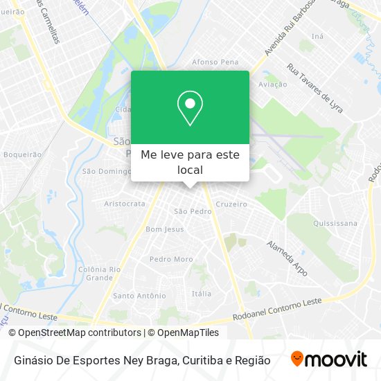 Ginásio De Esportes Ney Braga mapa