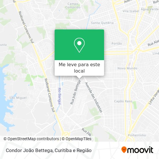 Condor João Bettega mapa