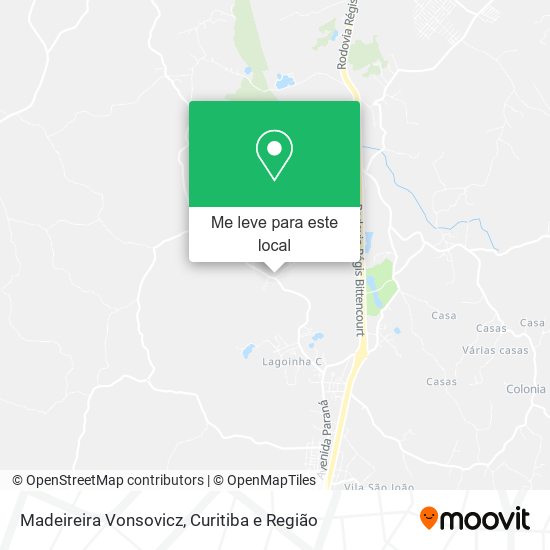 Madeireira Vonsovicz mapa
