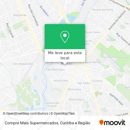 Compre Mais Supermercados mapa