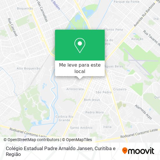 Colégio Estadual Padre Arnaldo Jansen mapa