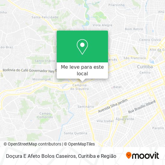 Doçura E Afeto Bolos Caseiros mapa
