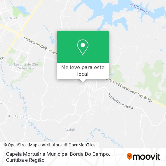 Capela Mortuária Municipal Borda Do Campo mapa