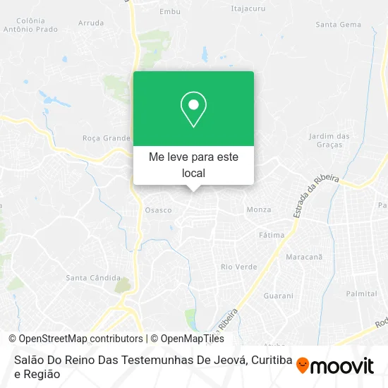 Salão Do Reino Das Testemunhas De Jeová mapa