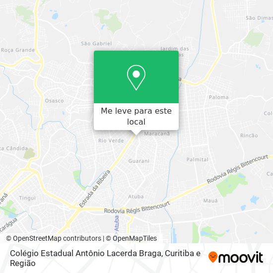 Colégio Estadual Antônio Lacerda Braga mapa