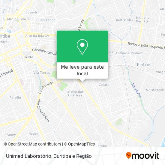 Unimed Laboratório mapa