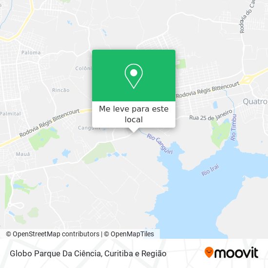 Globo Parque Da Ciência mapa