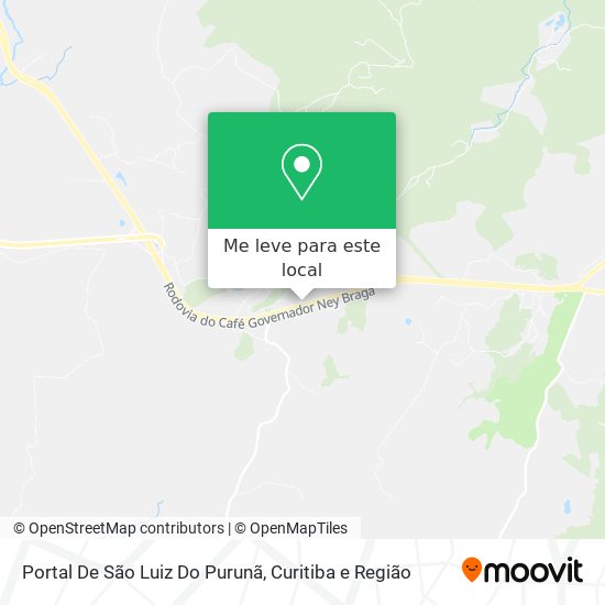 Portal De São Luiz Do Purunã mapa