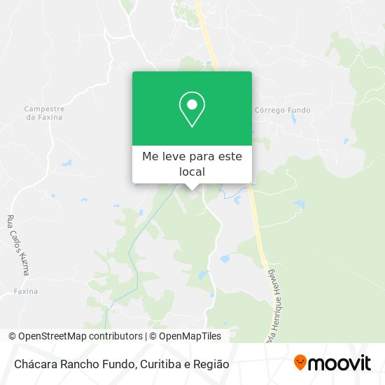 Chácara Rancho Fundo mapa