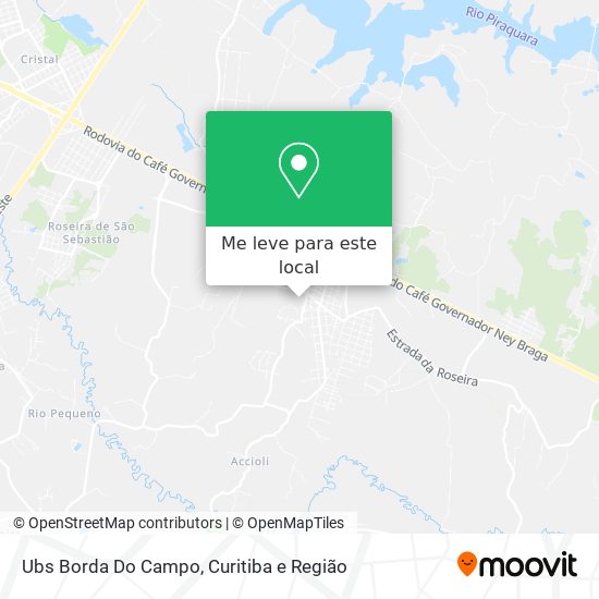 Ubs Borda Do Campo mapa