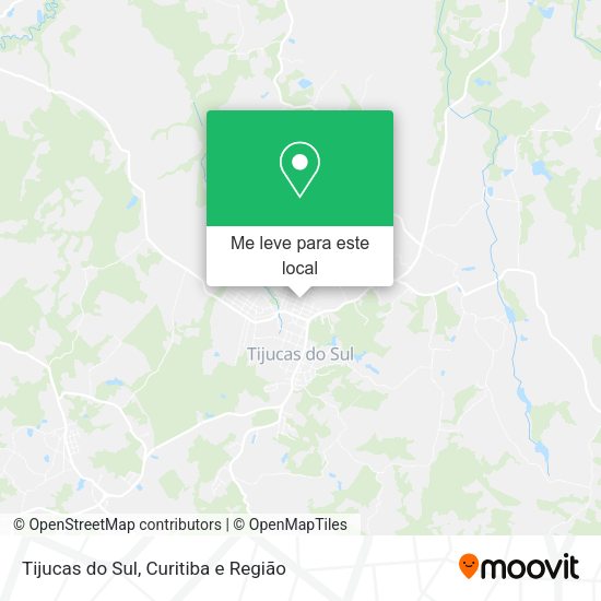 Tijucas do Sul mapa