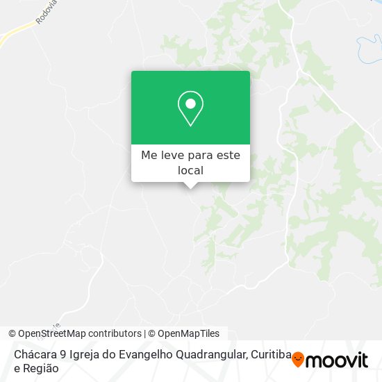 Chácara 9 Igreja do Evangelho Quadrangular mapa