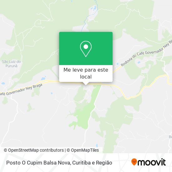 Posto O Cupim Balsa Nova mapa