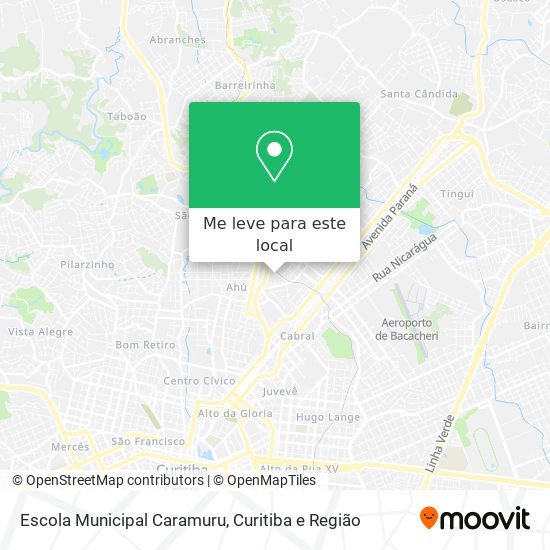 Escola Municipal Caramuru mapa