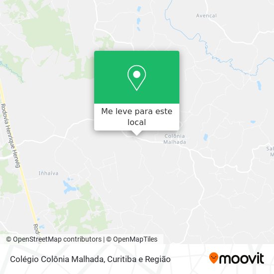 Colégio Colônia Malhada mapa