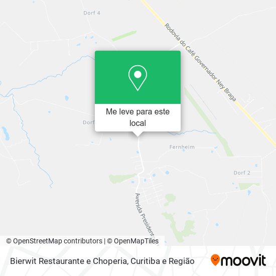 Bierwit Restaurante e Choperia mapa