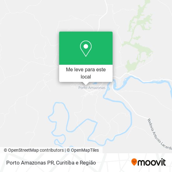Porto Amazonas PR mapa