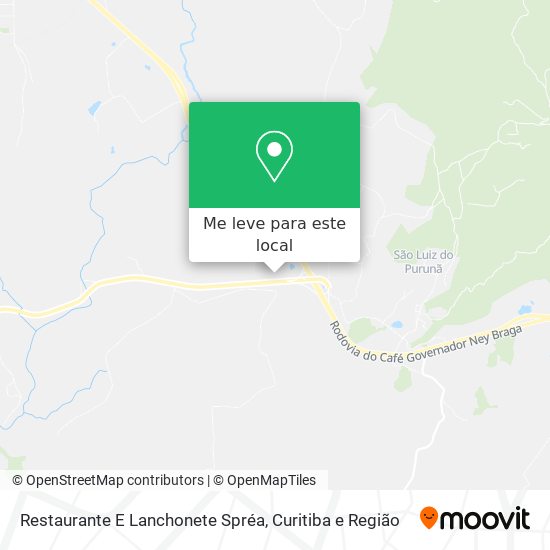 Restaurante E Lanchonete Spréa mapa