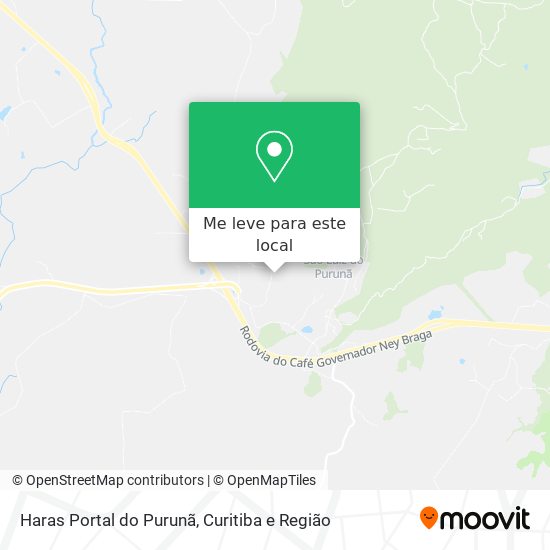 Haras Portal do Purunã mapa